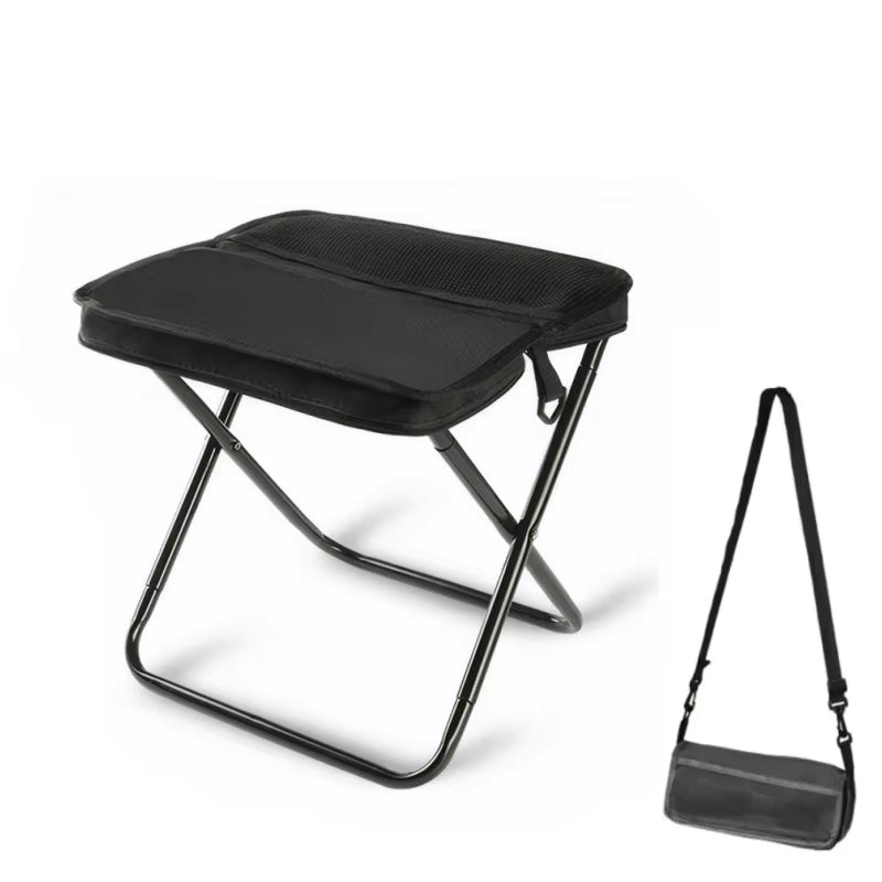 Portable Foldable Backpack Stool Lightweight Compact Camping Chair for Hiking, Fishing, Picnic Outdoor Travel and Sports